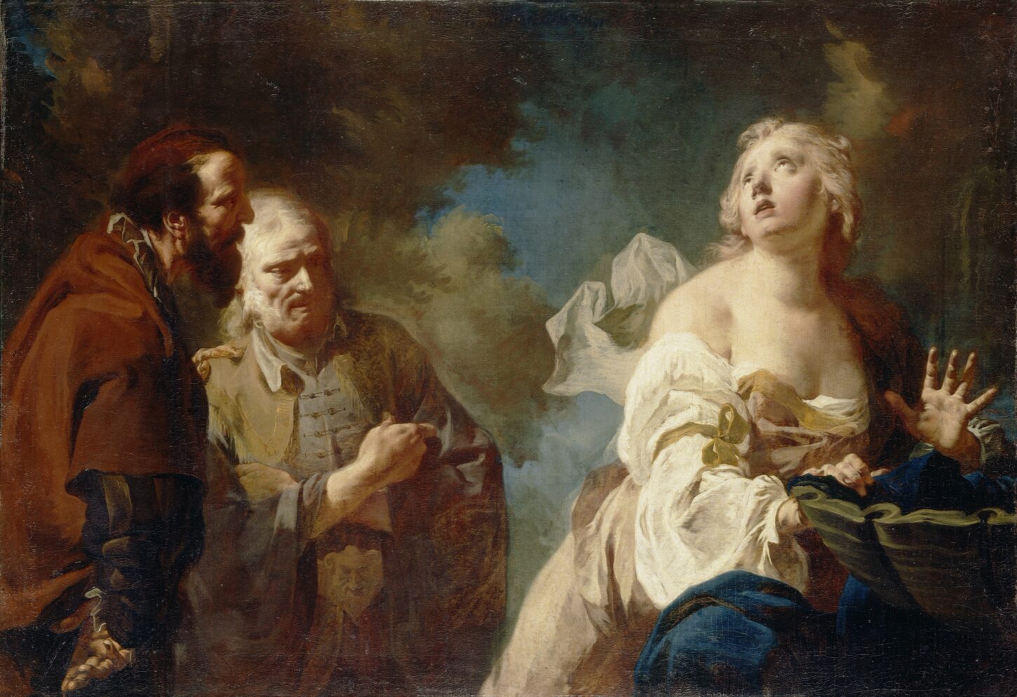 «Susanna und die beiden Alten» von Francesco Capella (1714–1784), genannt il Daggiù. Um 1745/1750. Öl auf Leinwand. Kunsthaus Zürich.